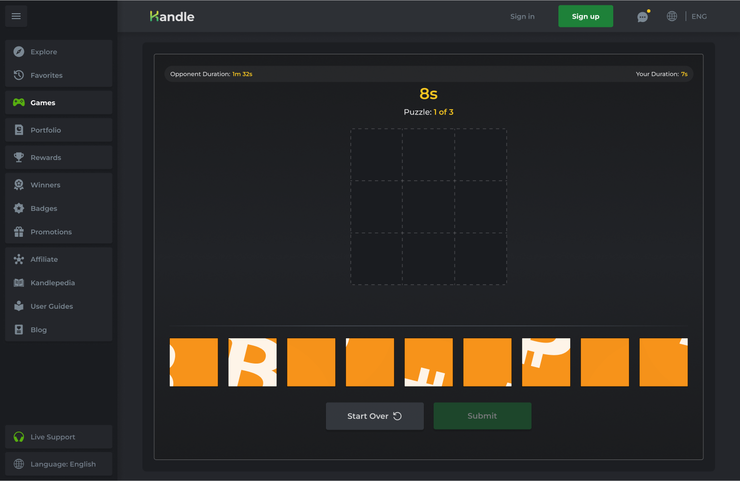 Crypto Puzzle UI